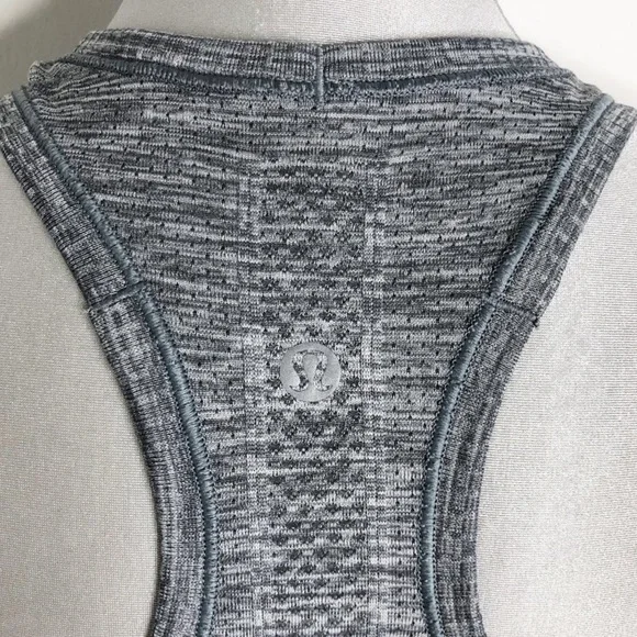 Lululemon Swiftly Tech Racerback in Slate /White 8 - Picture 8 of 14